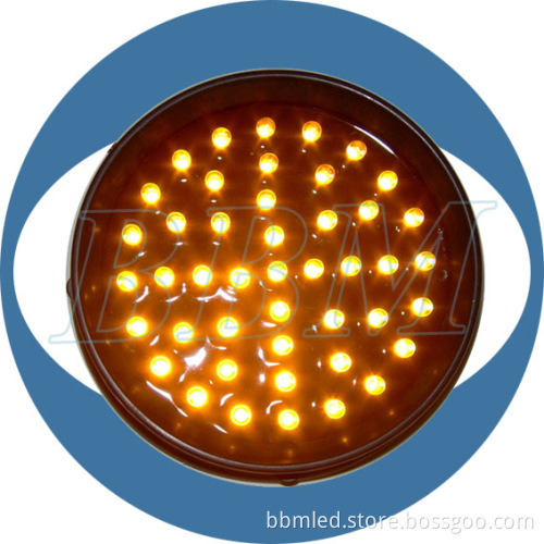 100mm Yellow Ball with Clear Lens LED Traffic Light Module
